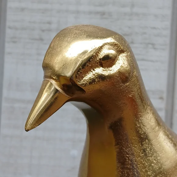 Unique Vintage Gold Bird Figurine